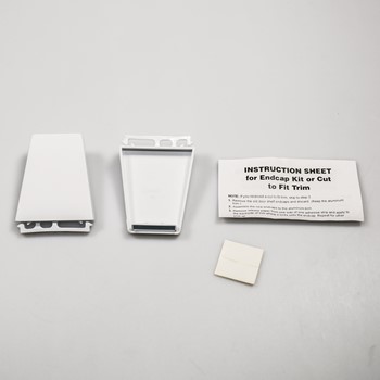 Refrigerator door bar end cap kit, comes as quantity 2 with instr...