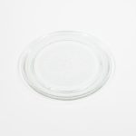 Microwave turntable glass tray, size is approximately 9 3/4 inch ...