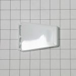 Refrigerator door shelf retainer bracket, right side