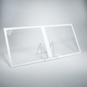 Refrigerator glass crisper cover 31" wide x 14 1/2" deep