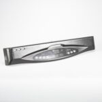 Black control panel with touchpad
