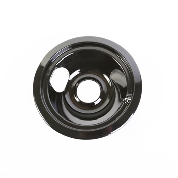RANGE BURNER BOWL - BLACK PORCELAIN - 6