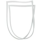 White refrigerator door gasket
