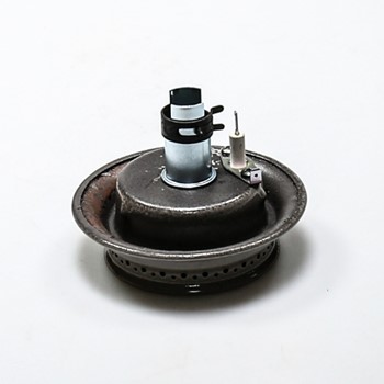 Taupe sealed top surface burner assembly